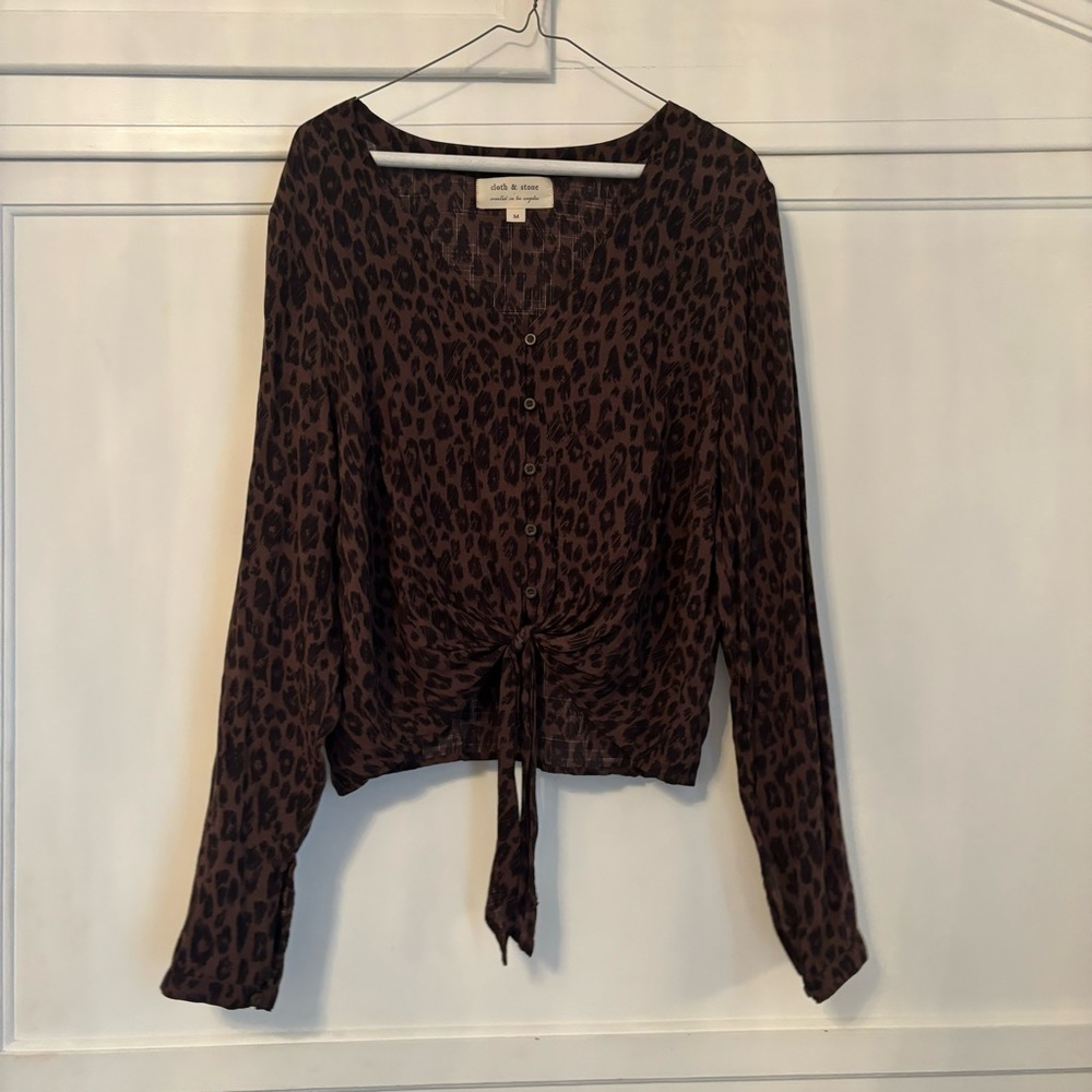 Leopard print blouse